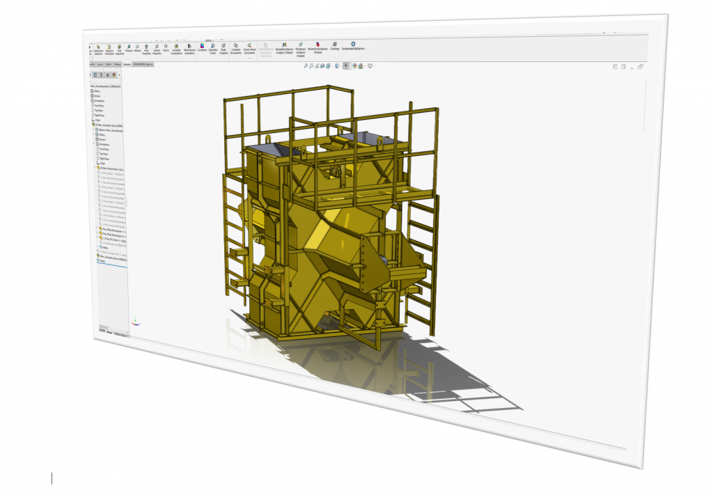 Fabrication of Precast Concrete Mould Design, Analysis, Simulation, Soldiworks